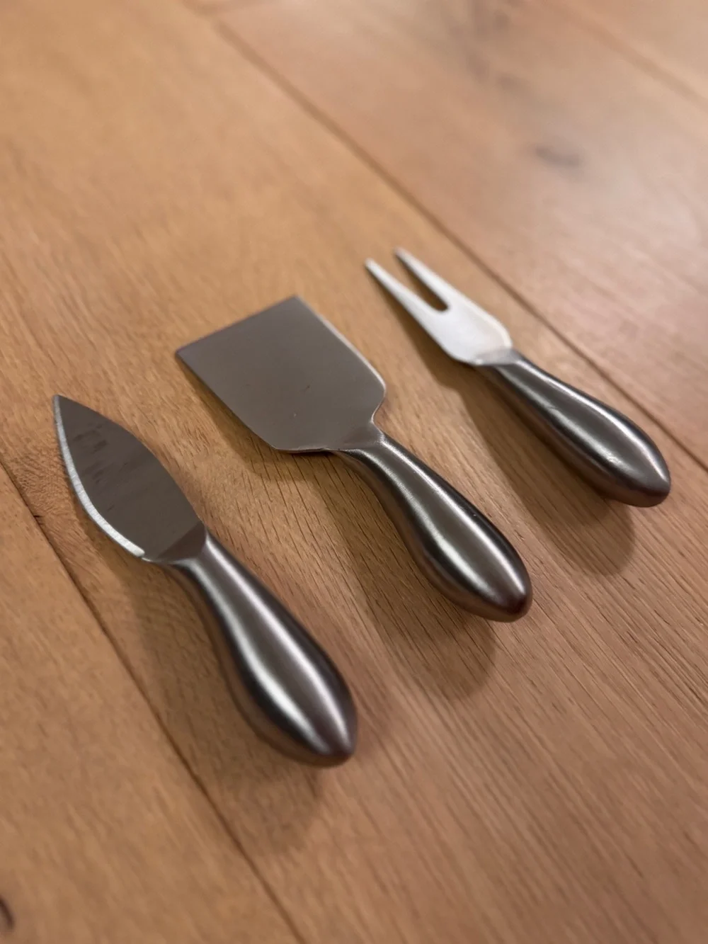 3-Piece Stainless Steel Cheese Knife Set